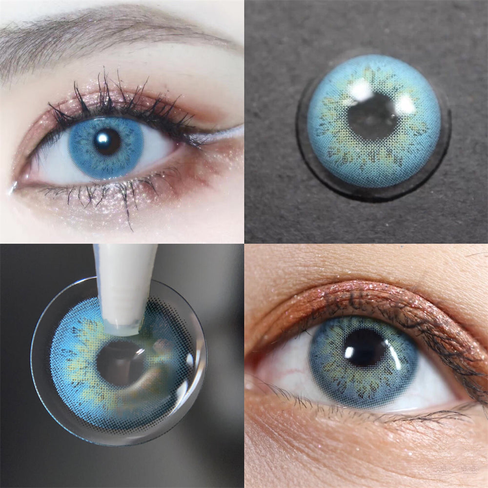 Morningcon Russian girl Colored Contact Lenses For Eyes Half Yearly 2pcs