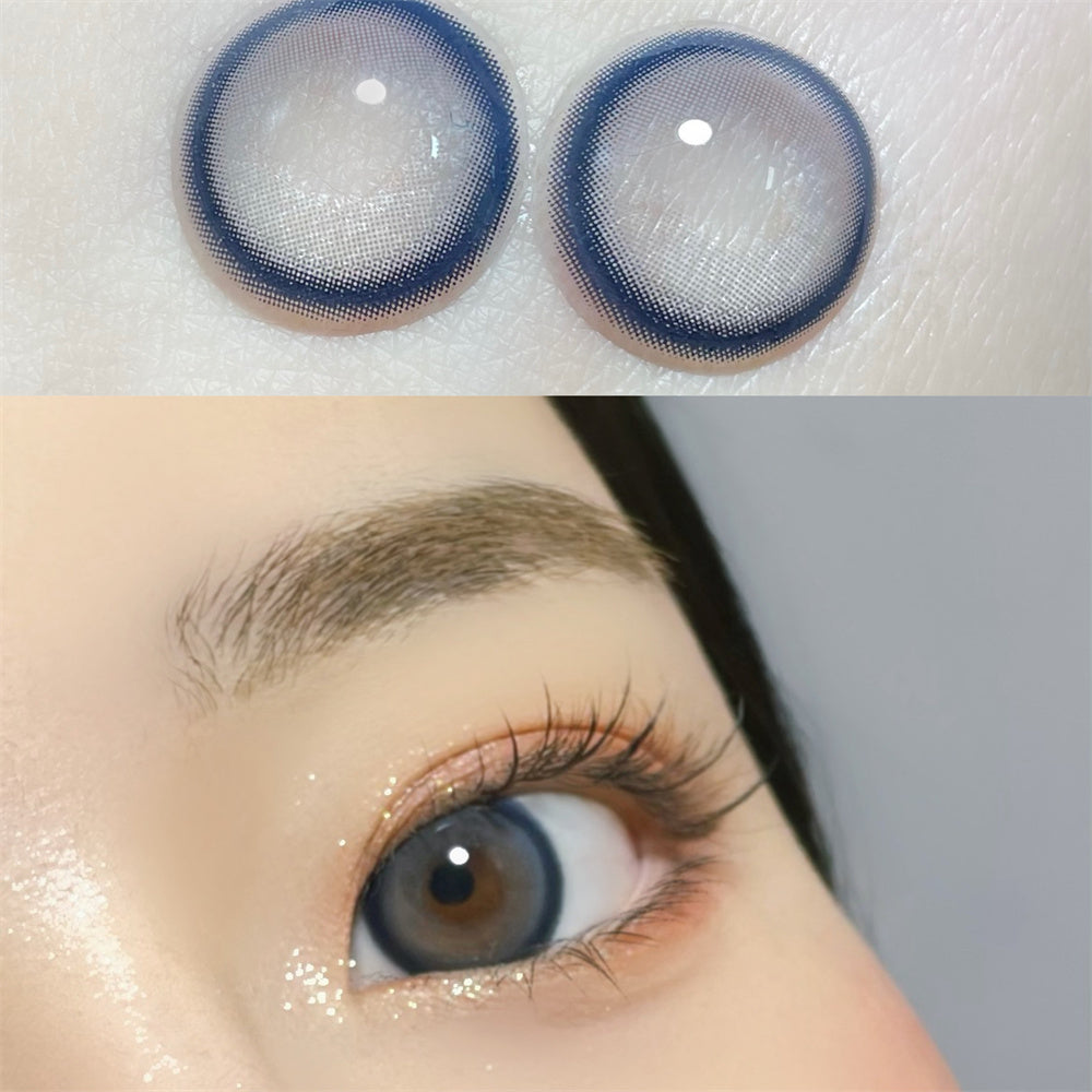 Morningcon Leah Sea Salt Colored Contact Lenses For Eyes Half Yearly 2pcs
