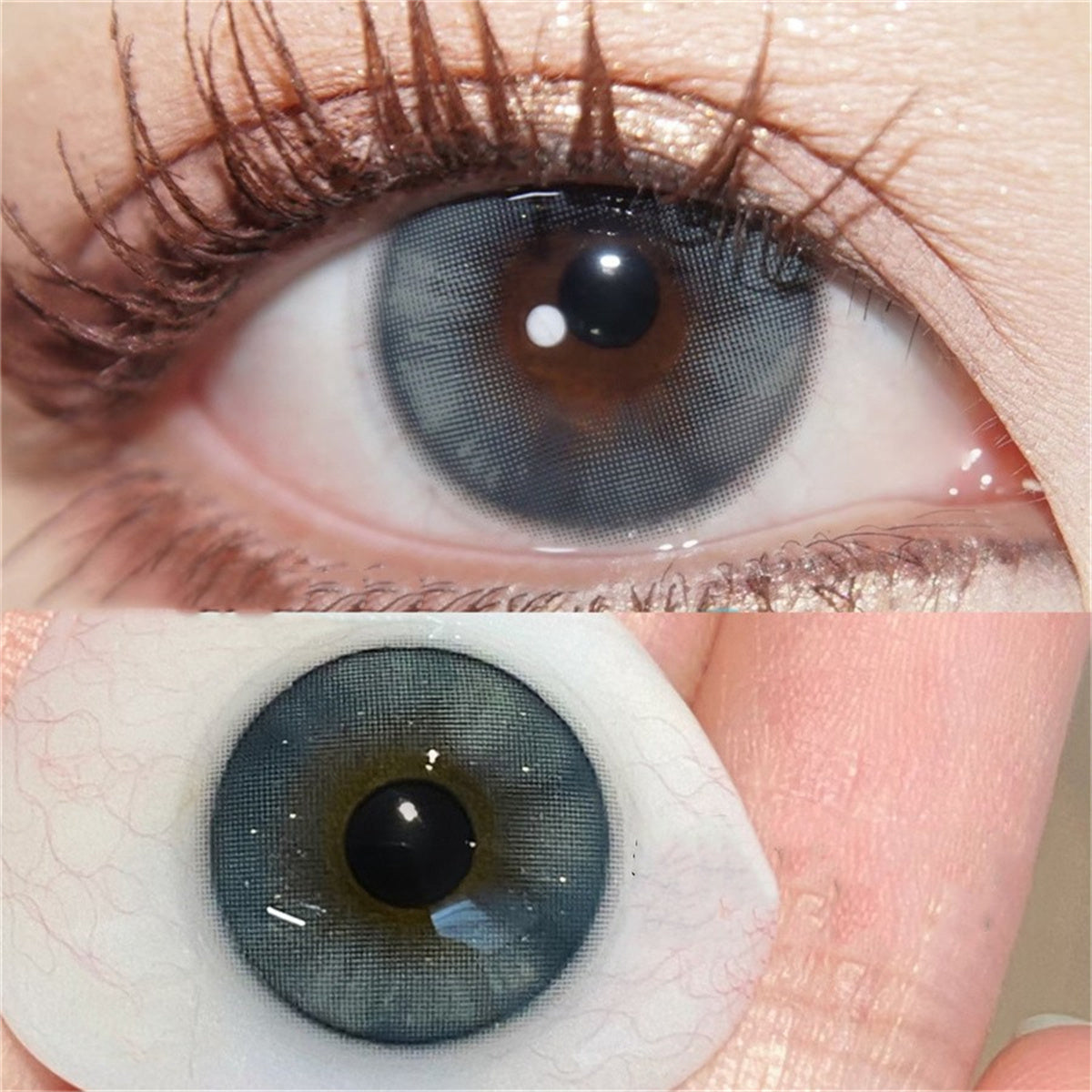 Morningcon Moonlit tea Colored Contact Lenses For Eyes Half Yearly 2pcs