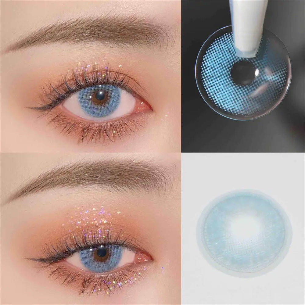 Morningcon Mickey Colored Contact Lenses For Eyes Half Yearly 2pcs