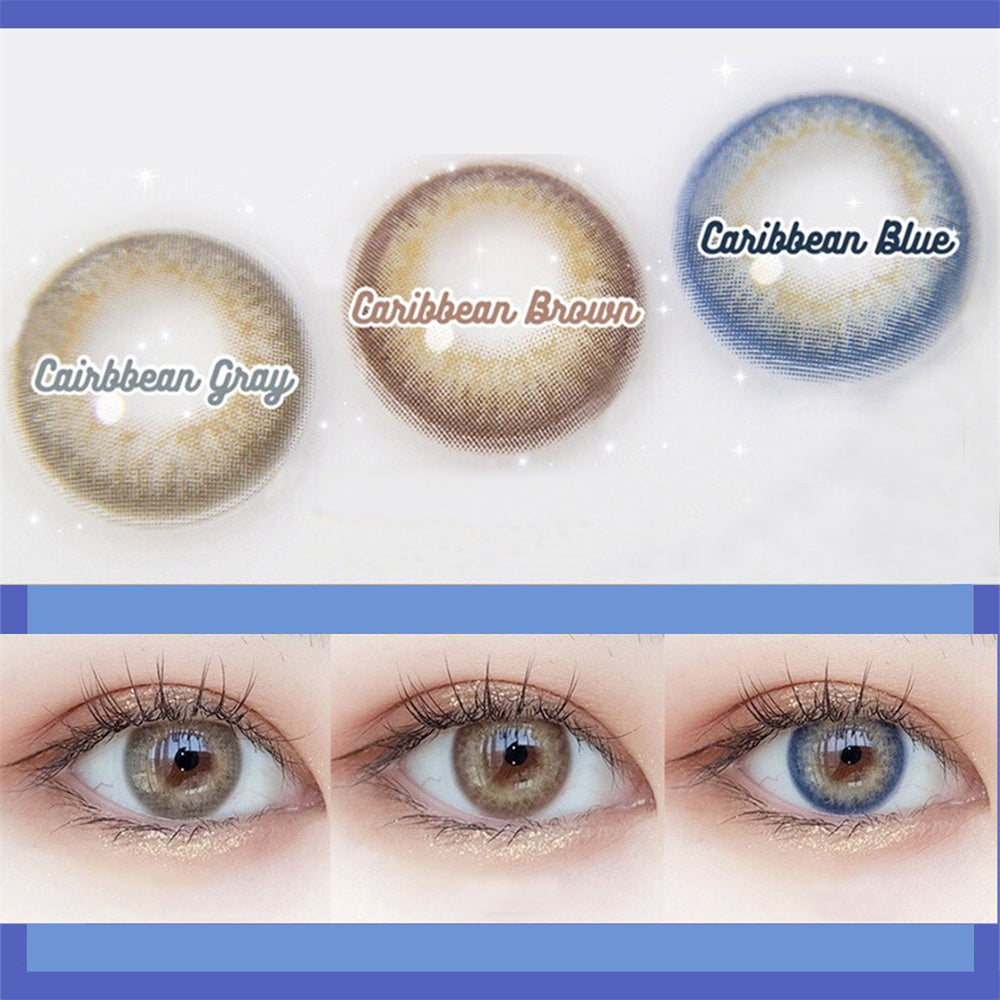Morningcon Mermaid Tears Colored Contact Lenses For Eyes Half Yearly 2pcs