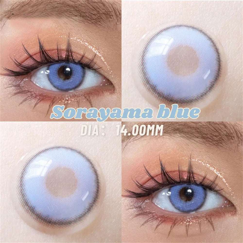 Morningcon Empty Mountain base Colored Contact Lenses For Eyes Half Yearly 2pcs