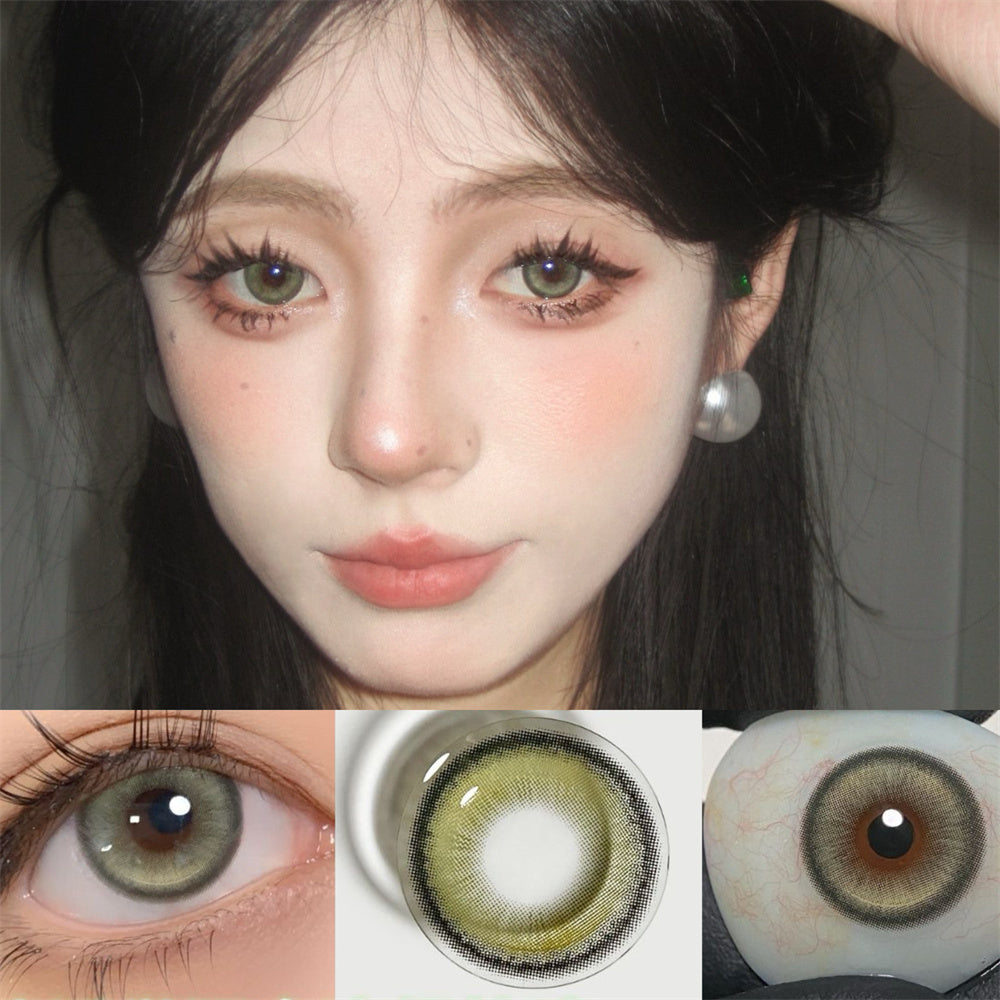 Morningcon Pie Colored Contact Lenses For Eyes Half Yearly 2pcs