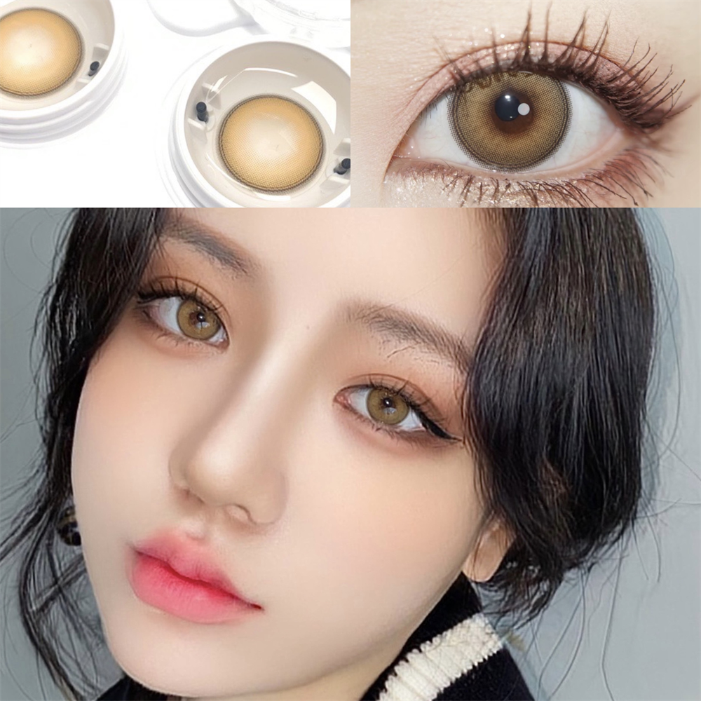 Morningcon Egg Colored Contact Lenses For Eyes Half Yearly