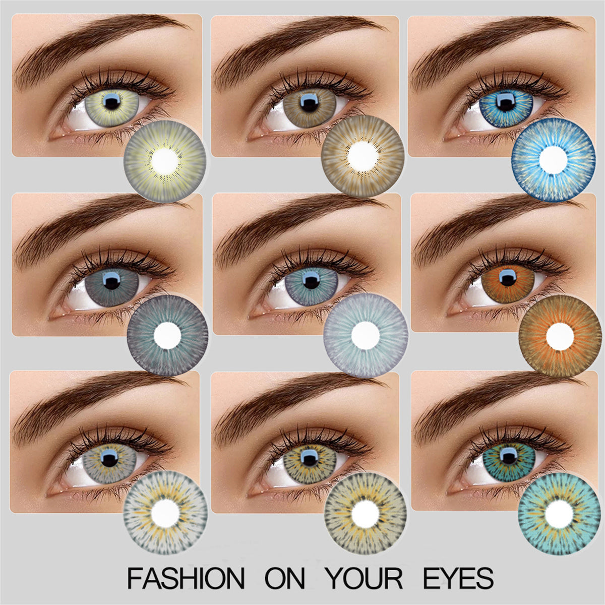 Morningcon New yourk Colored Contact Lenses For Eyes Half Yearly 2pcs
