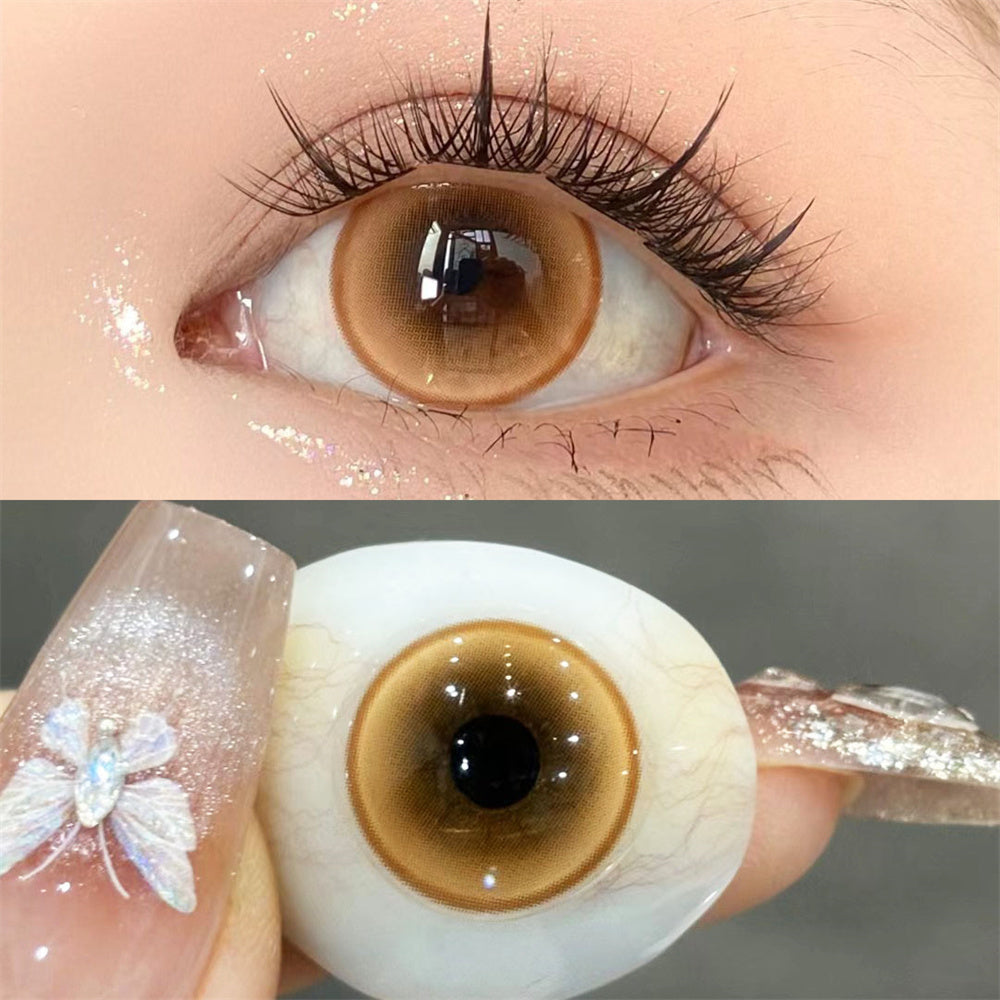 Morningcon Butterfly Colored Contact Lenses For Eyes Daily 2pcs