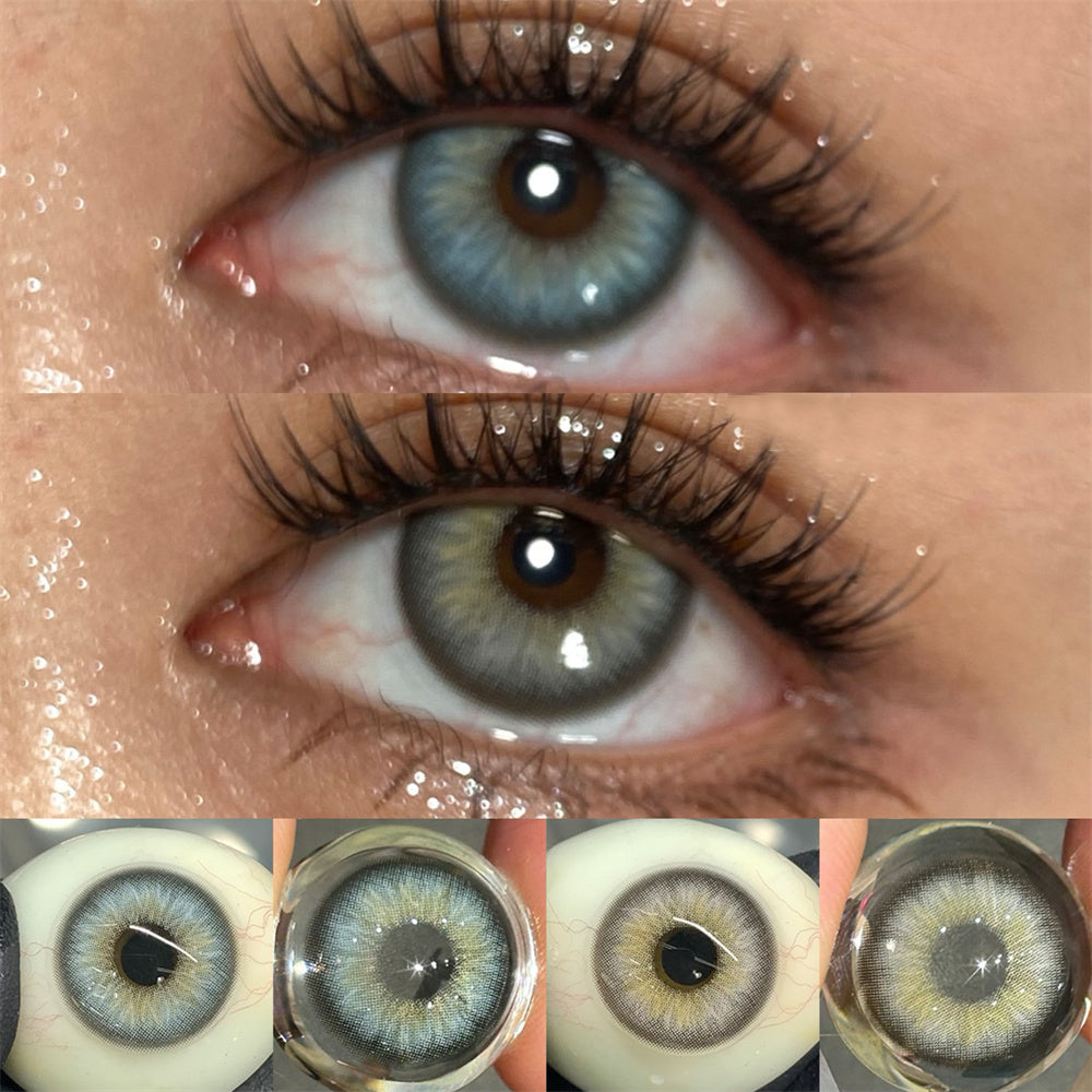 Morningcon Gene Seed Green Colored Contact Lenses For Eyes Half Yearly 2pcs