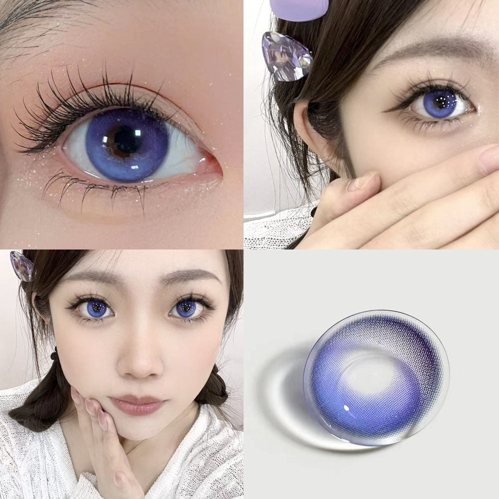 Morningcon Snow Grils Colored Contact Lenses For Eyes Half Yearly 2Pcs