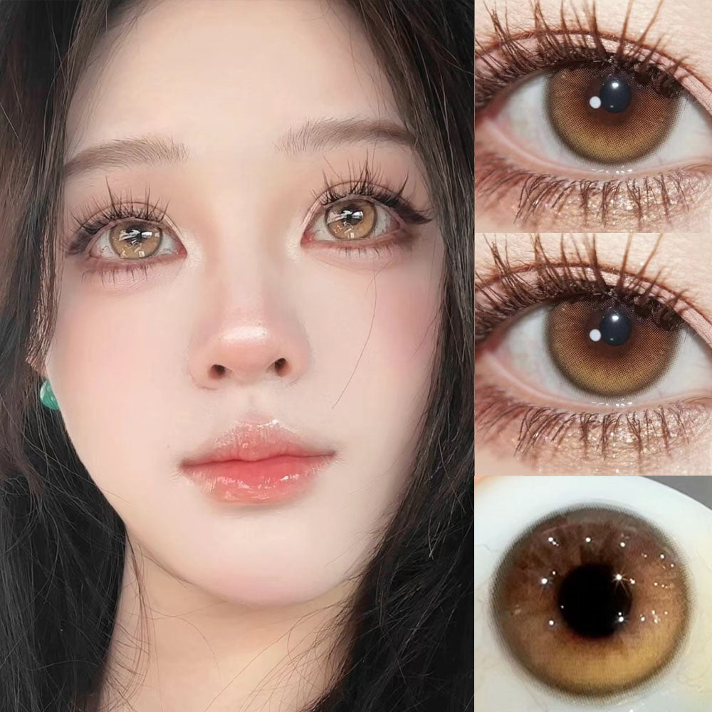 Morningcon Squash Violet Colored Contact Lenses For Eyes Half Yearly 2pcs