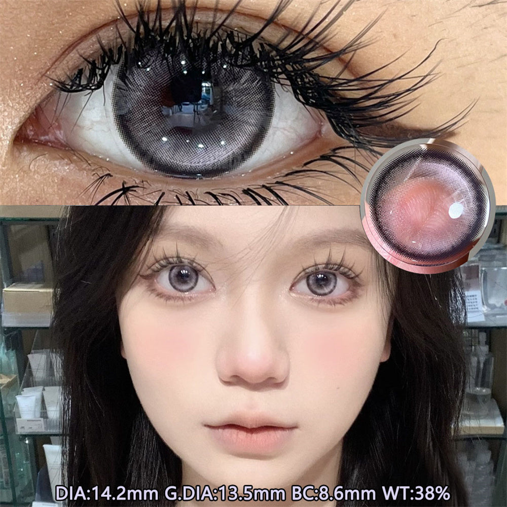 Morningcon Pie Colored Contact Lenses For Eyes Half Yearly 2pcs
