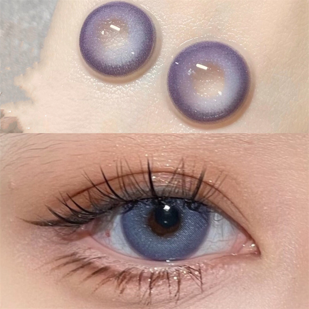 Morningcon Laser Cherry Violet Colored Contact Lenses For Eyes Half Yearly