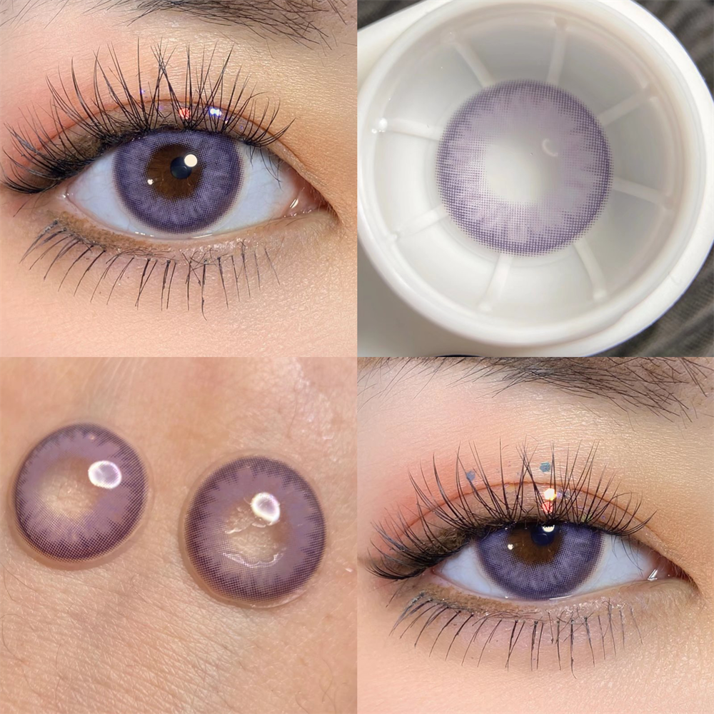Morningcon Brick is blue and brown Colored Contact Lenses For Eyes Half Yearly
