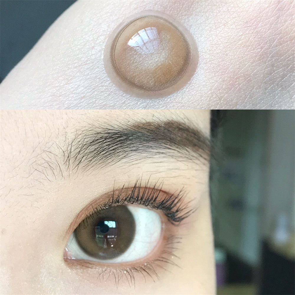 Morningcon Little light bulbs Colored Contact Lenses For Eyes Half Yearly 2pcs