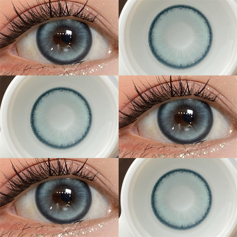 Morningcon Pie Colored Contact Lenses For Eyes Half Yearly 2pcs