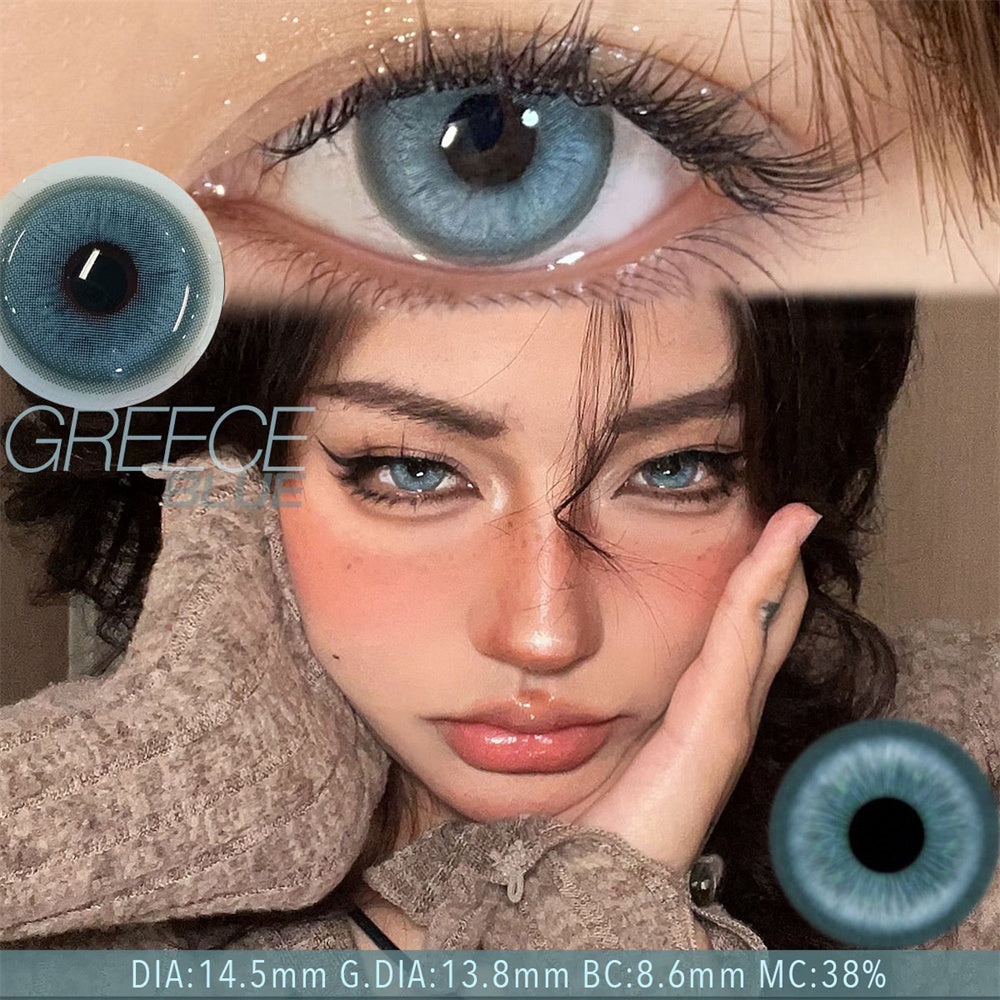 Morningcon Greece Colored Contact Lenses For Eyes Half Yearly 2pcs