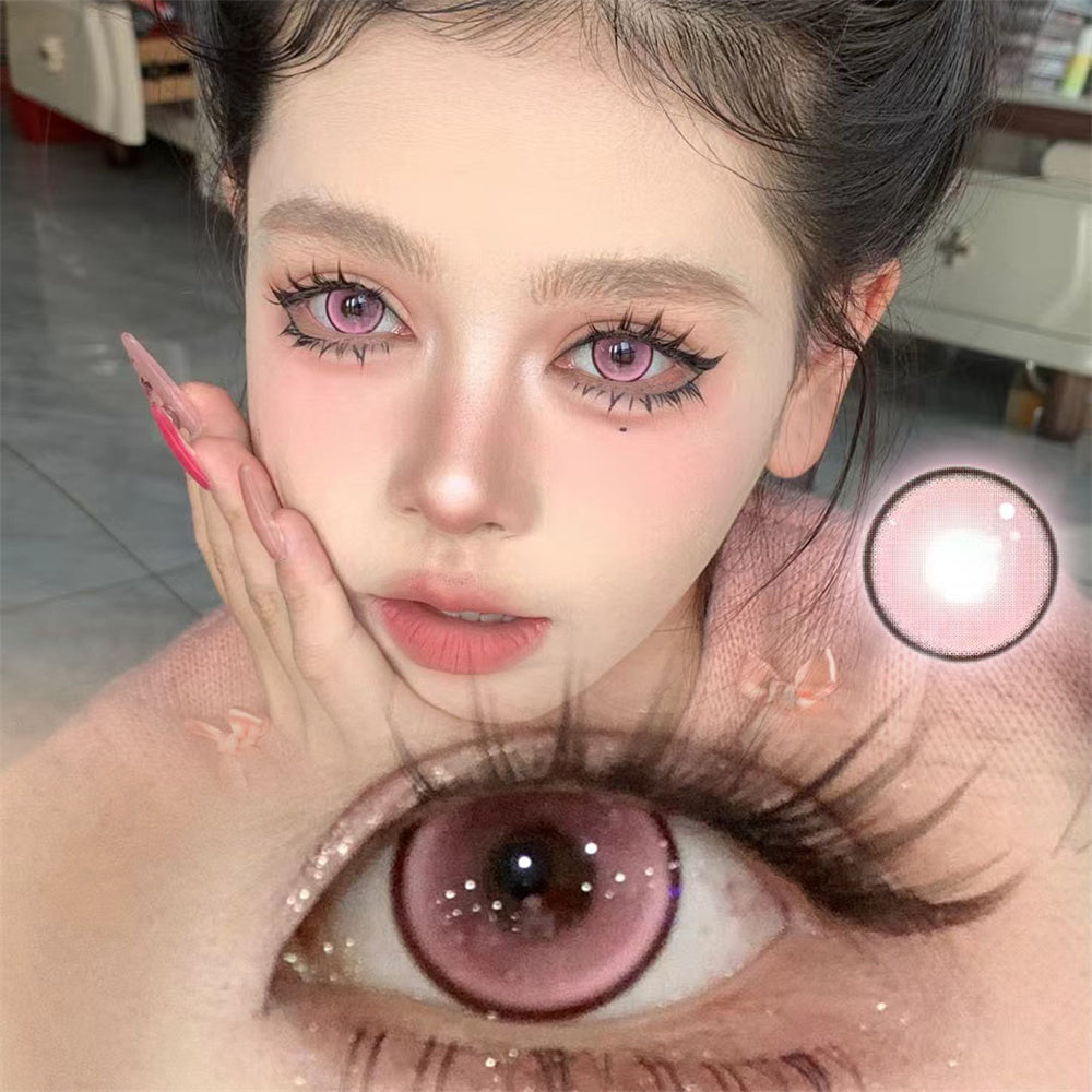 Morningcon Plum Blossom Colored Contact Lenses For Eyes Daily 2pcs