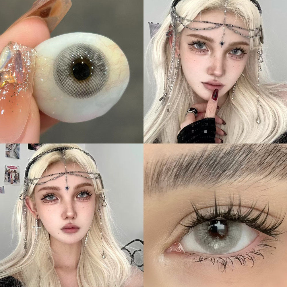 Morningcon Snow Grils Colored Contact Lenses For Eyes Half Yearly 2Pcs
