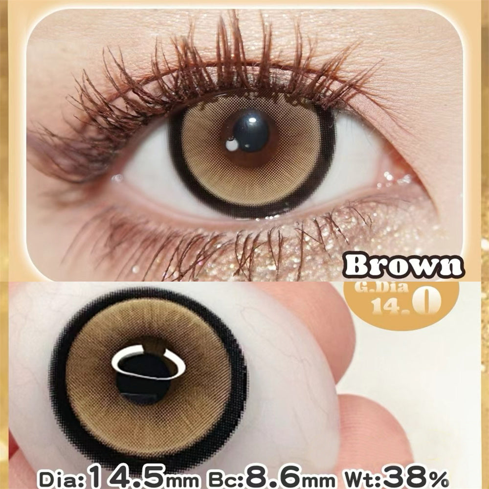 Morningcon Bingo Colored Contact Lenses For Eyes Half Yearly 2pcs
