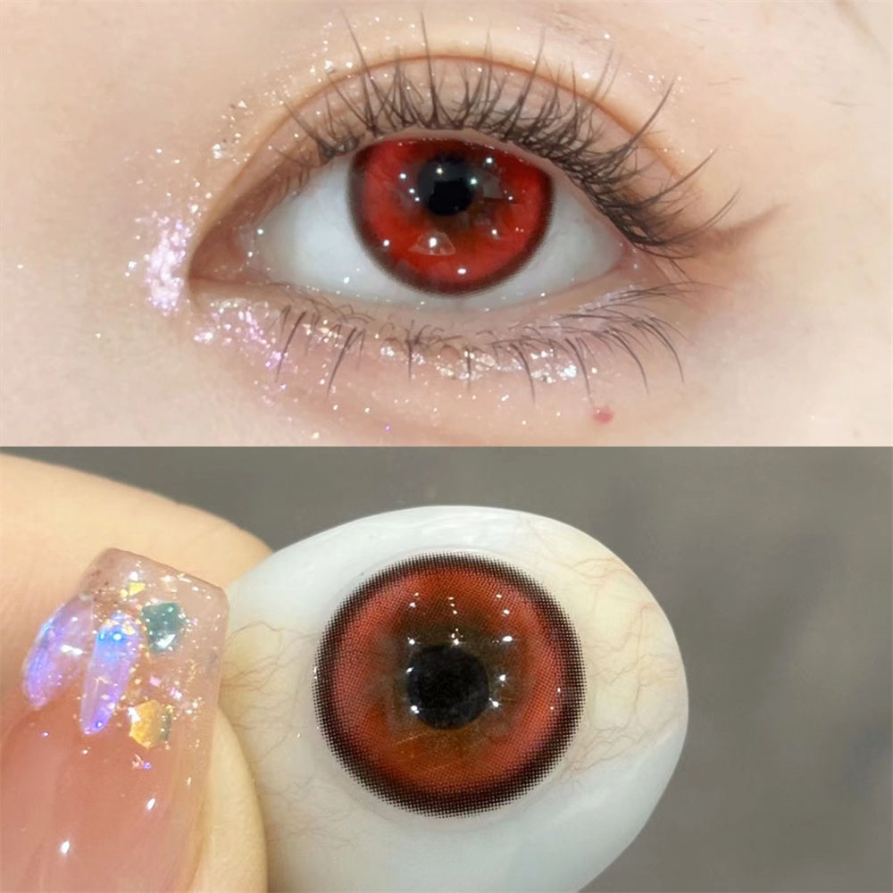 Morningcon Butterfly Colored Contact Lenses For Eyes Daily 2pcs