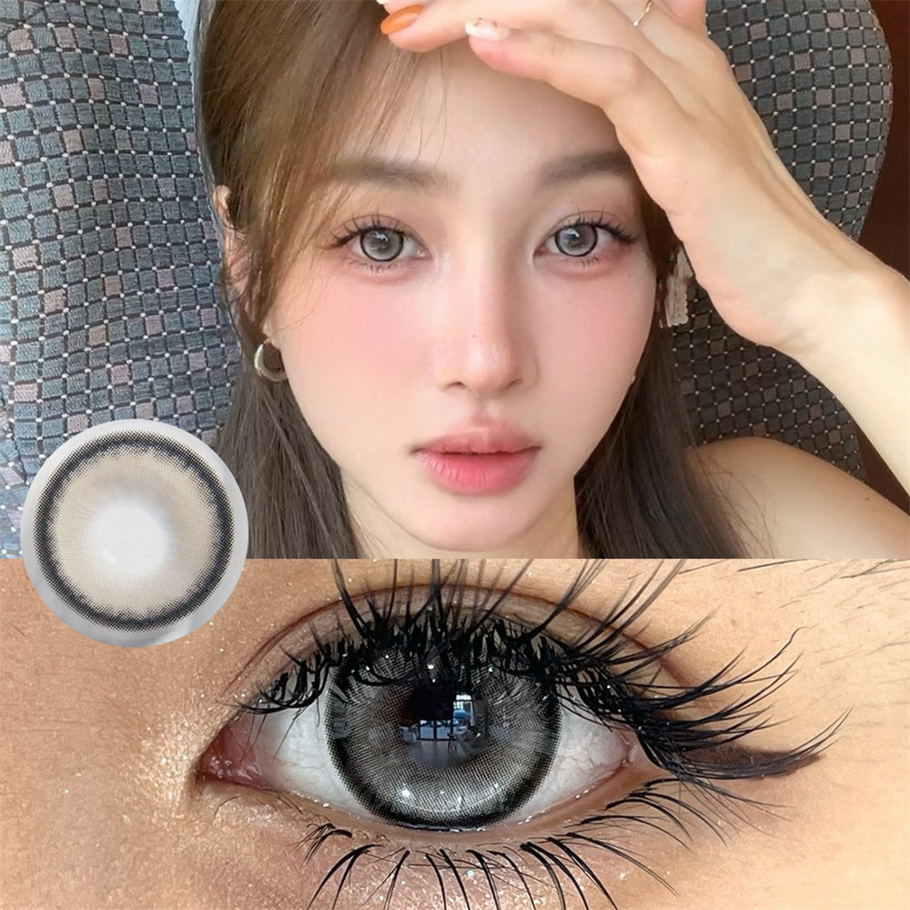 Morningcon Pie Colored Contact Lenses For Eyes Half Yearly 2pcs