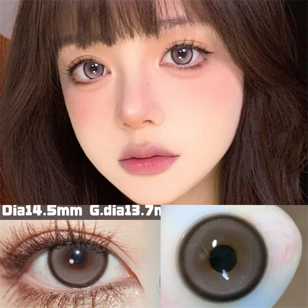 Morningcon Milk-flavored pearls Colored Contact Lenses For Eyes Half Yearly 2pcs