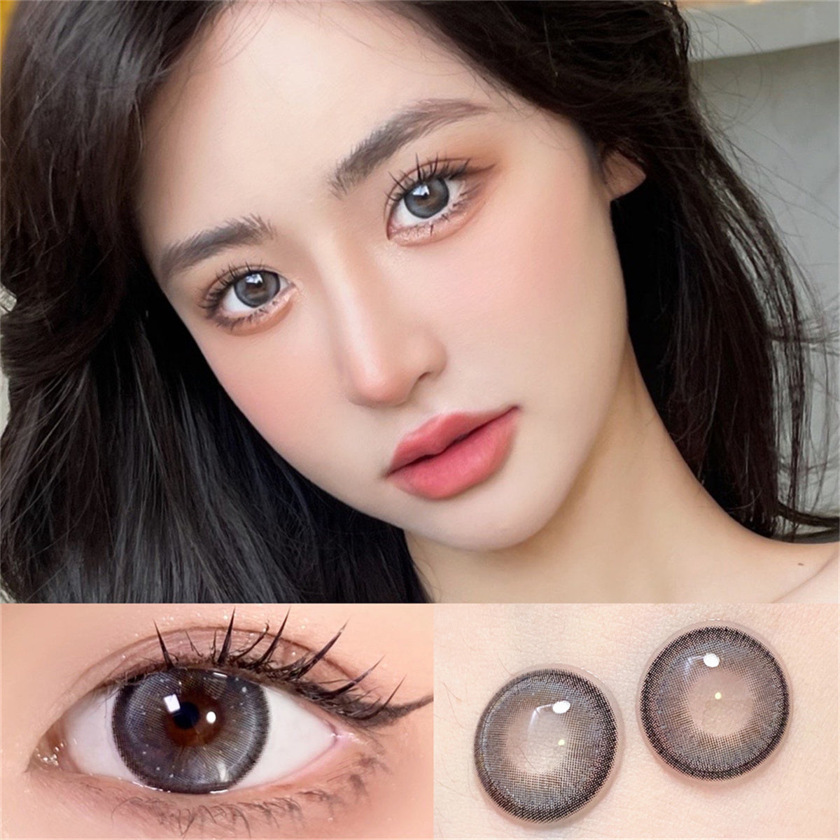 Morningcon Snow of light Colored Contact Lenses For Eyes Half Yearly 2pcs