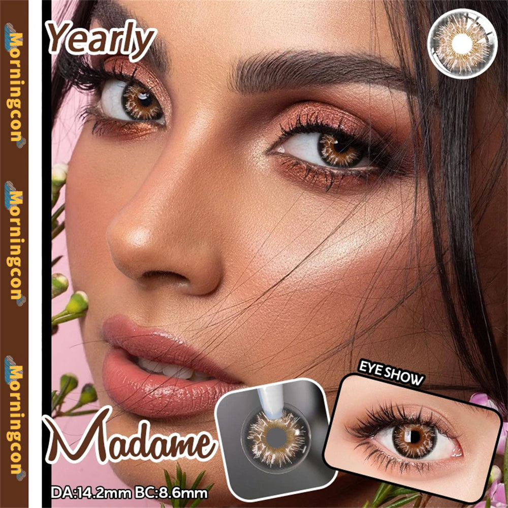 Morningcon C1-Royal Colored Contact Lenses For Eyes Half Yearly 2pcs