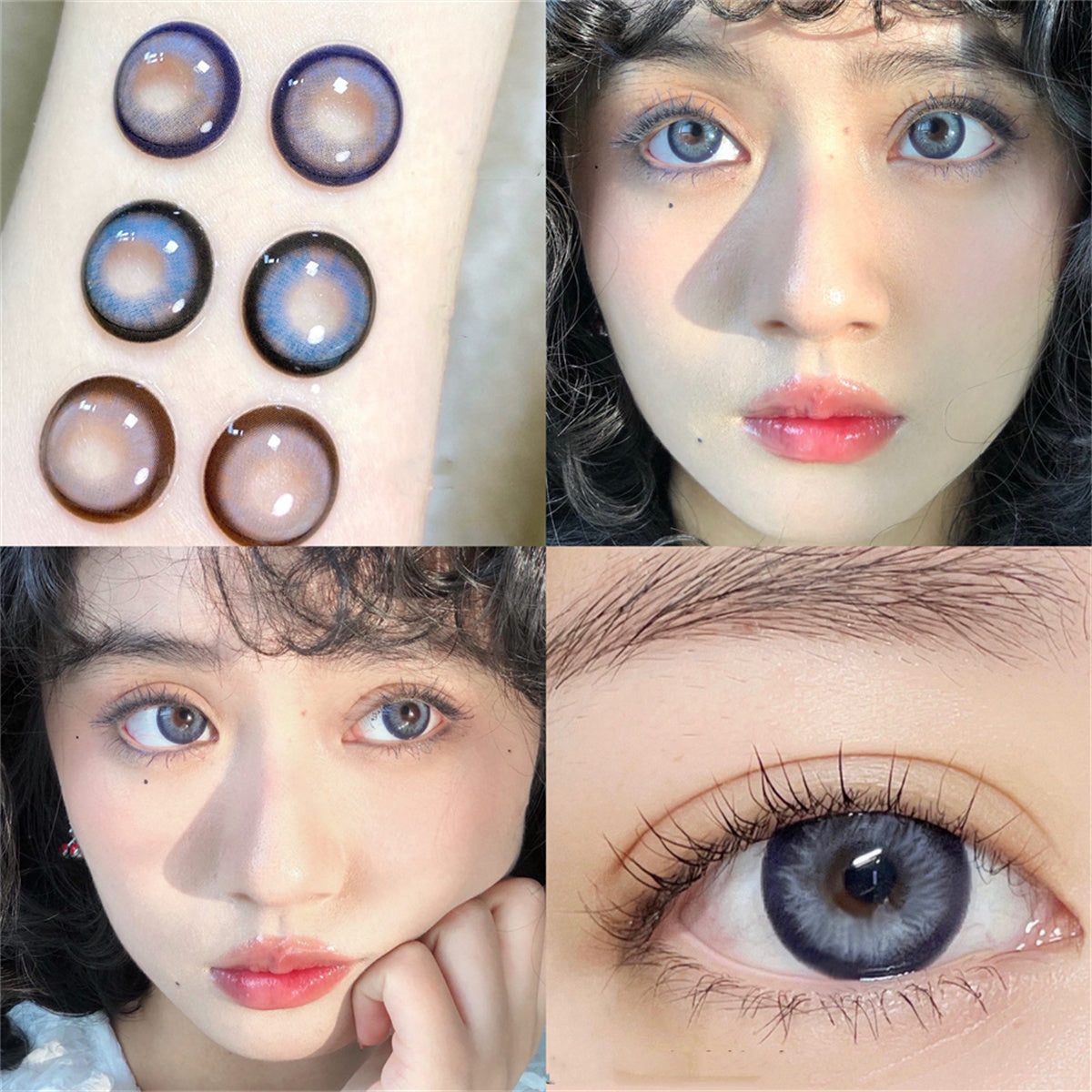 Morningcon Zurich Green Colored Contact Lenses For Eyes Half Yearly 2pcs