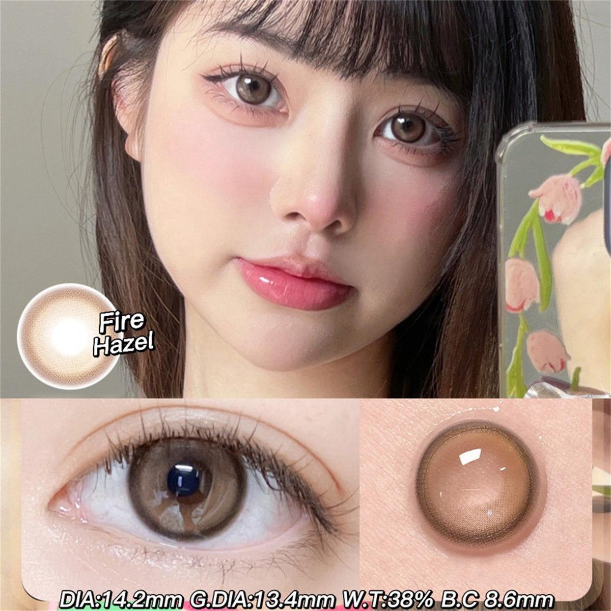 Morningcon Wind and rain Mandola Colored Contact Lenses For Eyes Half Yearly 2pcs