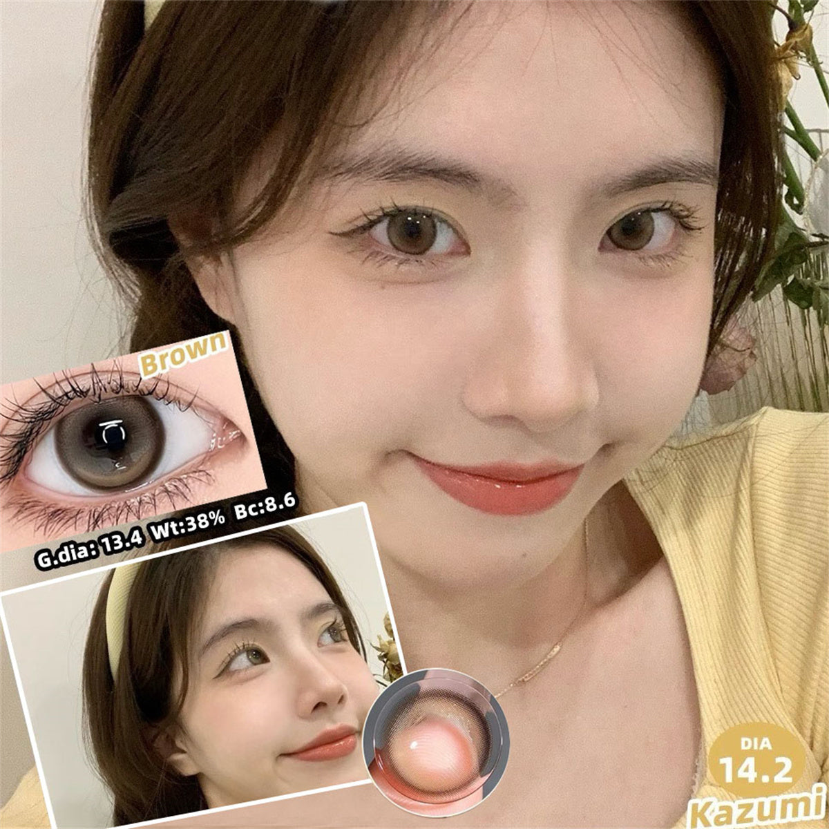 Morningcon Narimaru Colored Contact Lenses For Eyes Half Yearly 2pcs