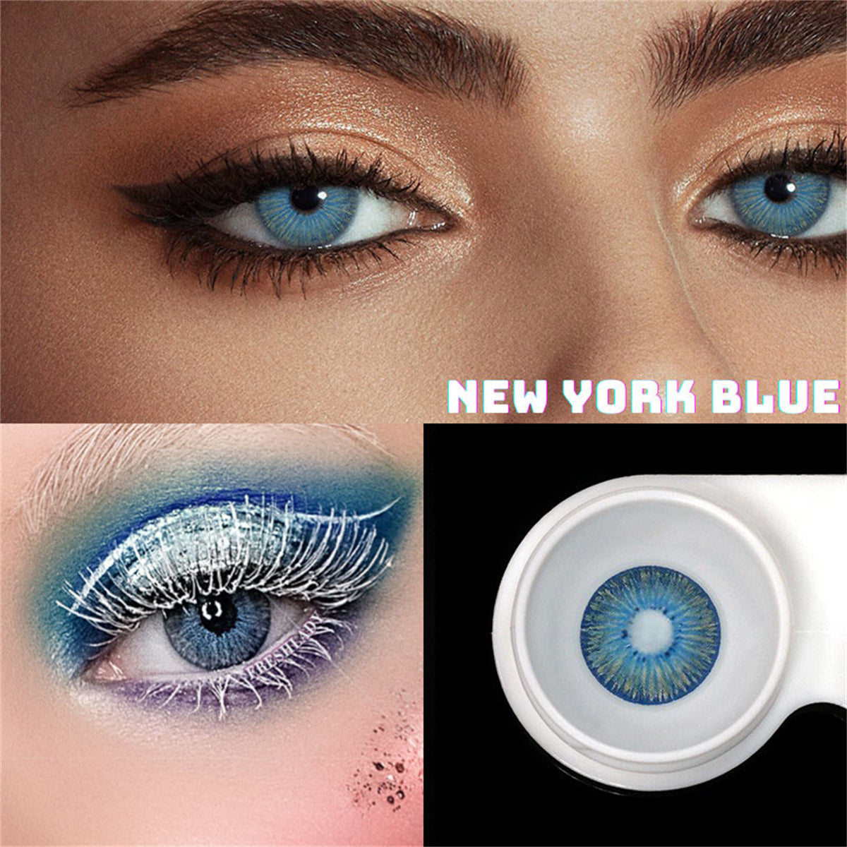 Morningcon New yourk Colored Contact Lenses For Eyes Half Yearly 2pcs
