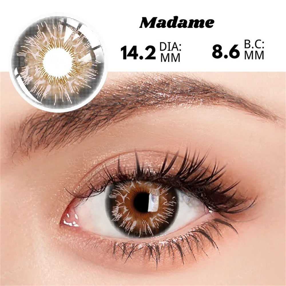 Morningcon C1-Royal Colored Contact Lenses For Eyes Half Yearly 2pcs