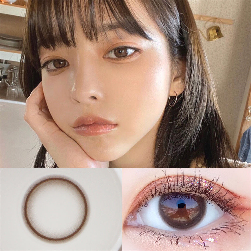 Morningcon Comic Eye Colored Contact Lenses For Eyes Half Yearly 2pcs
