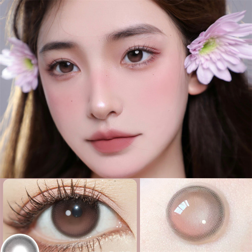 Morningcon Manchu saffron Colored Contact Lenses For Eyes Half Yearly 2pcs