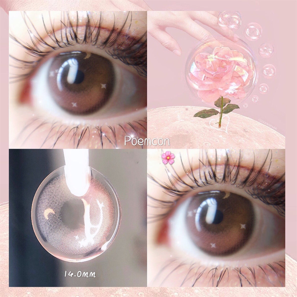 Morningcon The Moon and stars Colored Contact Lenses For Eyes Half Yearly 2pcs