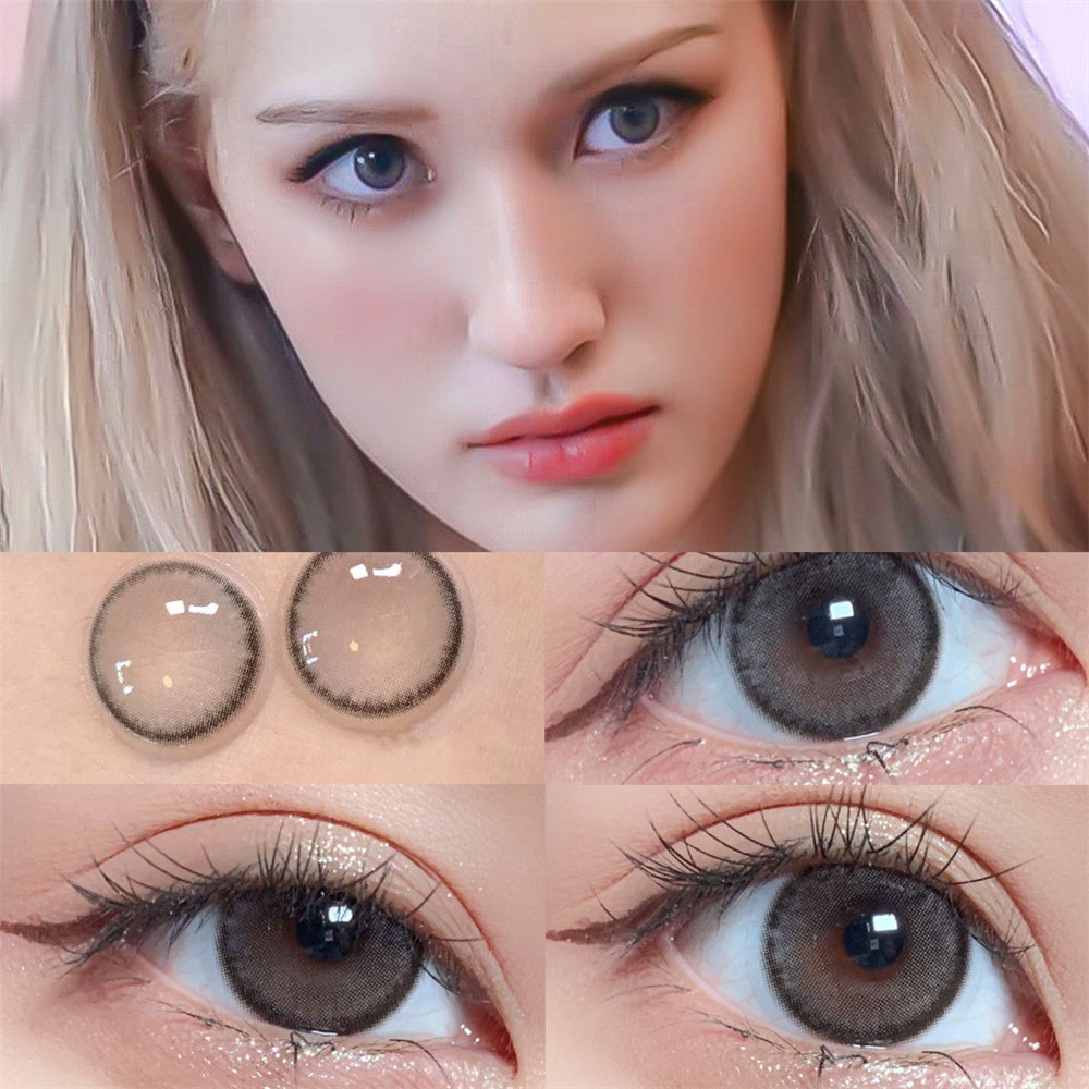 Morningcon lce beads of fog Colored Contact Lenses For Eyes Half Yearly 2pcs