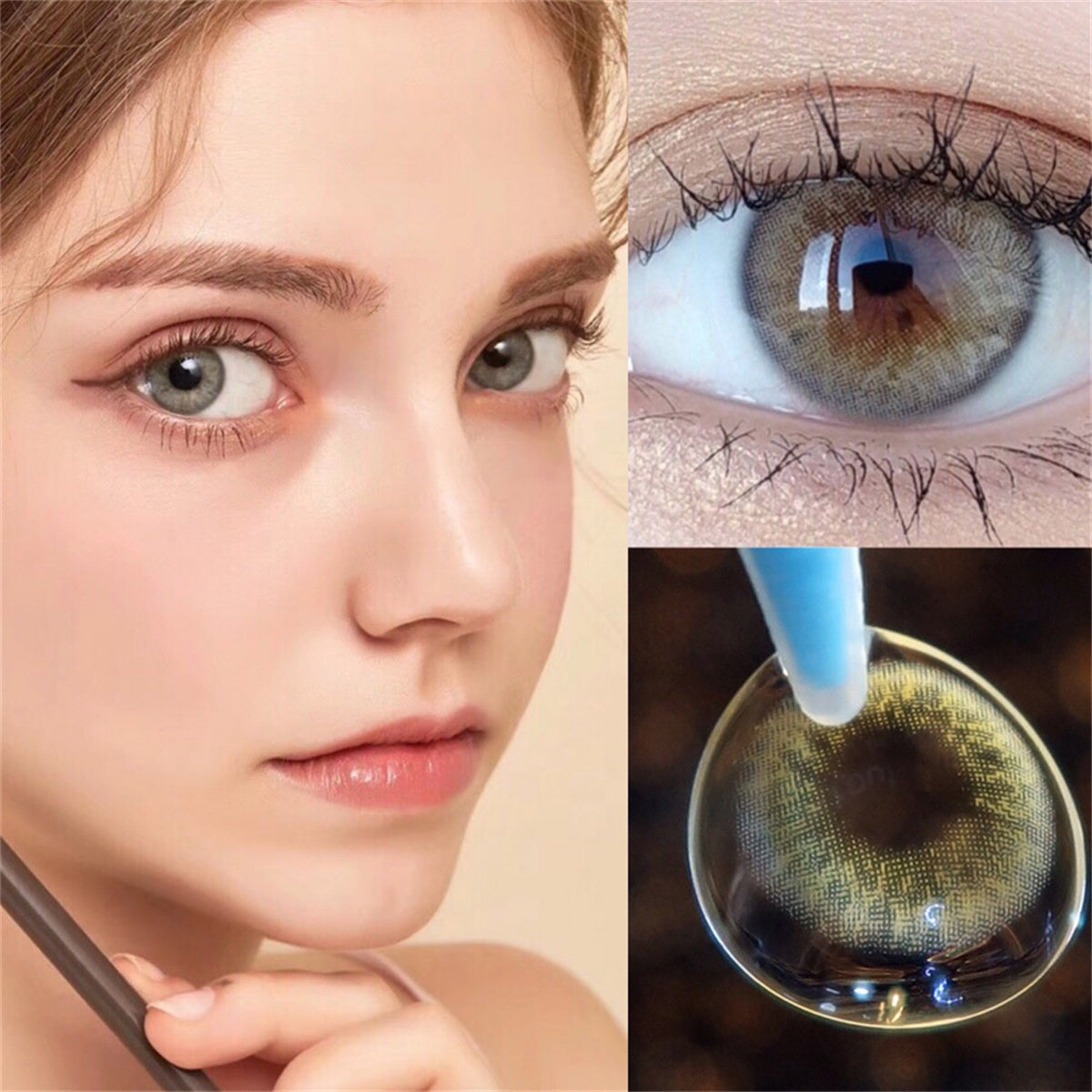 Morningcon Iris Colored Contact Lenses For Eyes Half Yearly 2pcs
