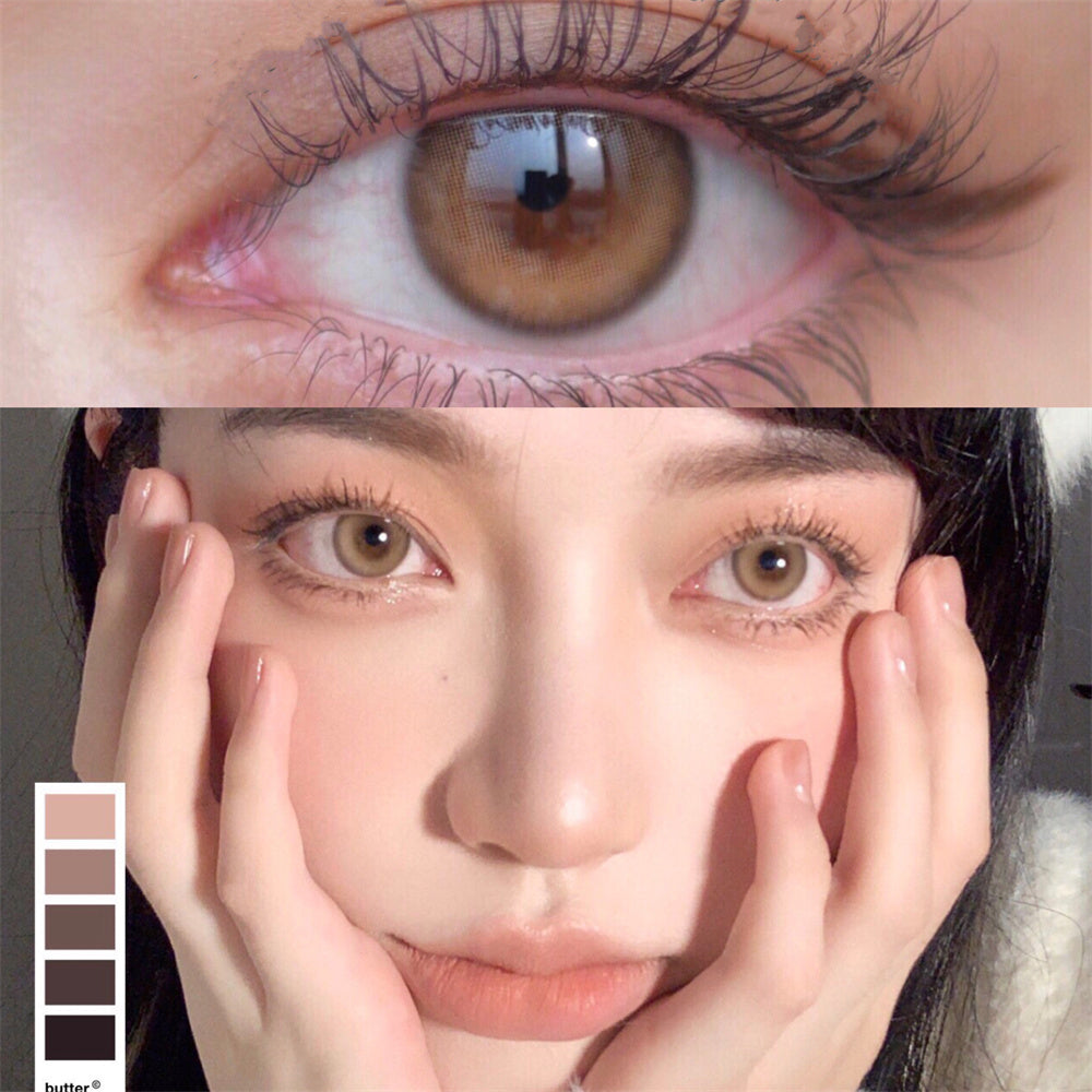 Morningcon Little light bulbs Colored Contact Lenses For Eyes Half Yearly 2pcs