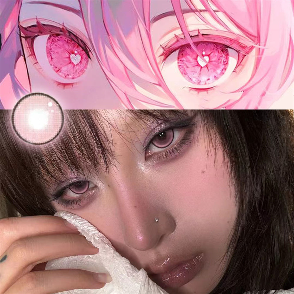 Morningcon Plum Blossom Colored Contact Lenses For Eyes Daily 2pcs