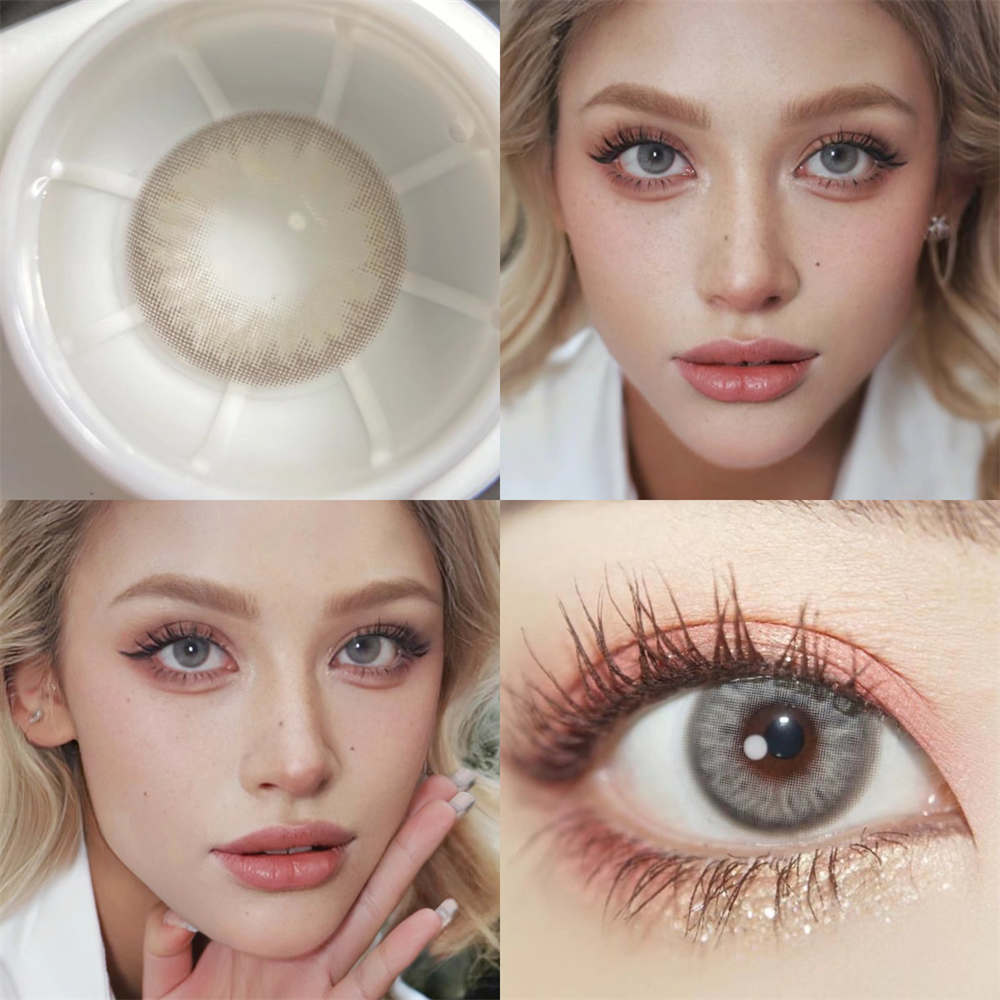 Morningcon Brick is blue and brown Colored Contact Lenses For Eyes Half Yearly