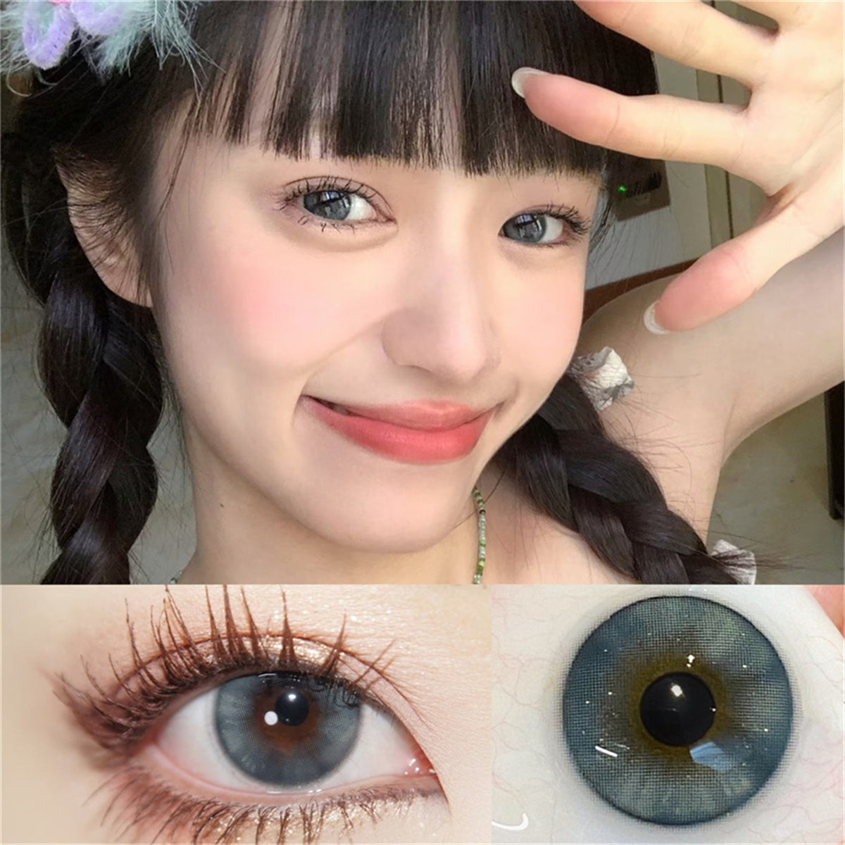 Morningcon Moonlit tea Colored Contact Lenses For Eyes Half Yearly 2pcs