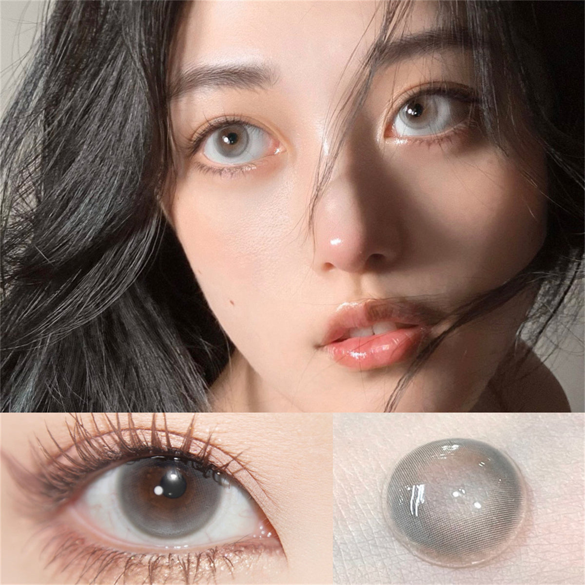 Morningcon Bubbles Colored Contact Lenses For Eyes Half Yearly 2pcs