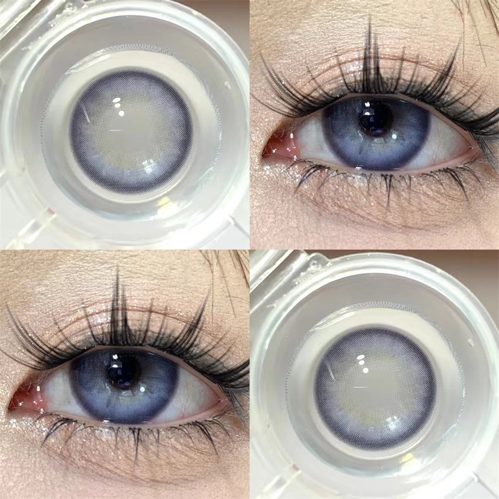 Morningcon Squash Violet Colored Contact Lenses For Eyes Half Yearly 2pcs