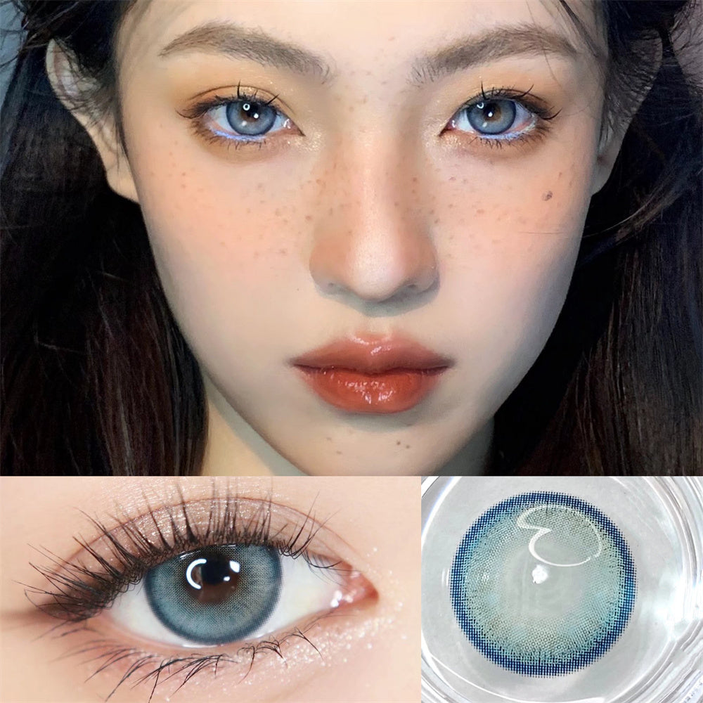 Morningcon Mustard Colored Contact Lenses For Eyes Half Yearly 2pcs