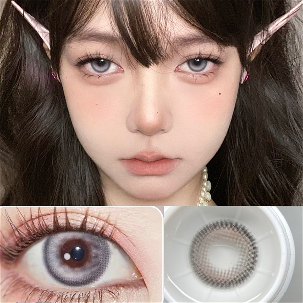 Morningcon Fiji Glacier Colored Contact Lenses For Eyes Half Yearly 2pcs