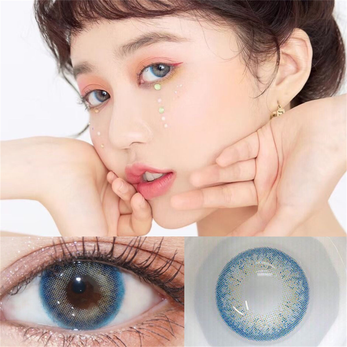 Morningcon Little Wildcat Colored Contact Lenses For Eyes Half Yearly 2pcs