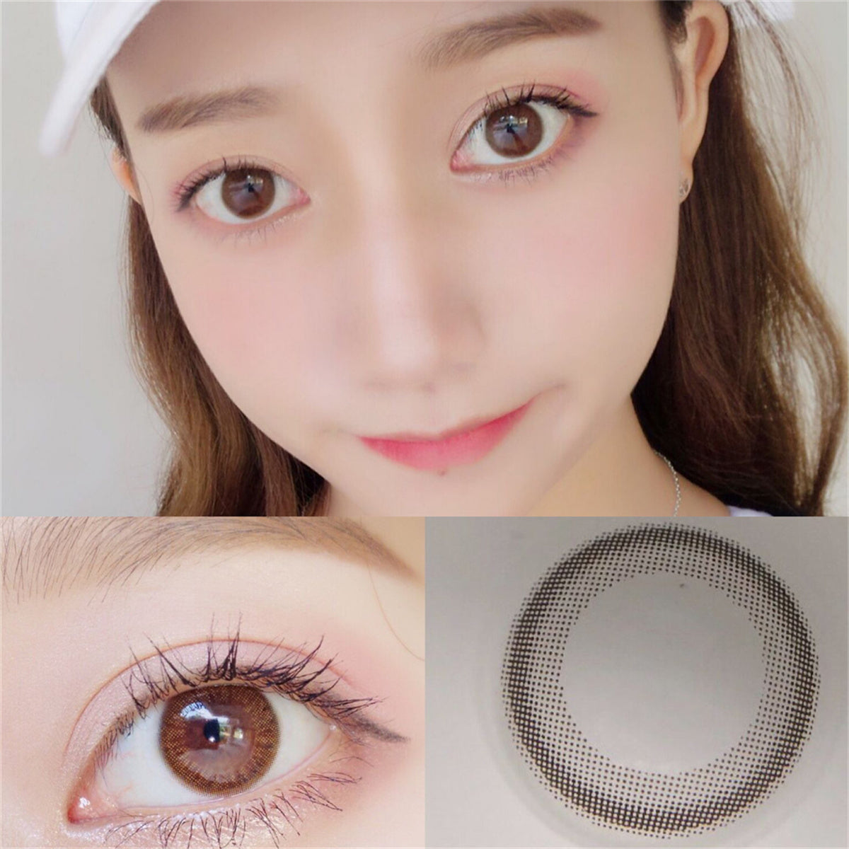 Morningcon Little Black Rings Colored Contact Lenses For Eyes Half Yearly 2pcs