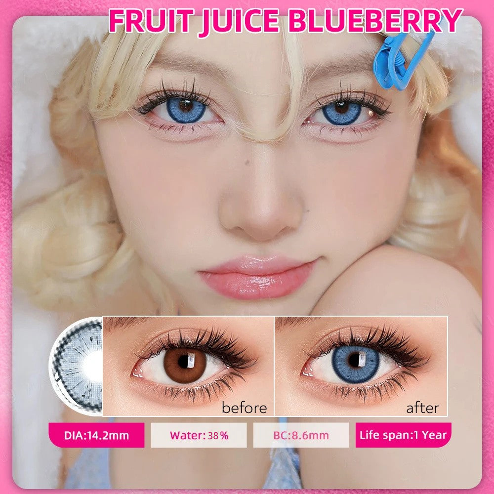 Morningcon Fruit-F29 Colored Contact Lenses For Eyes Half Yearly 2pcs