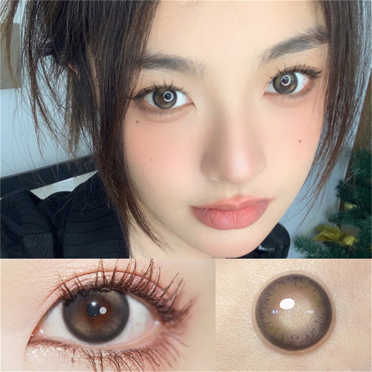 Morningcon Sweet Potato Jelly Colored Contact Lenses For Eyes Half Yearly 2pcs