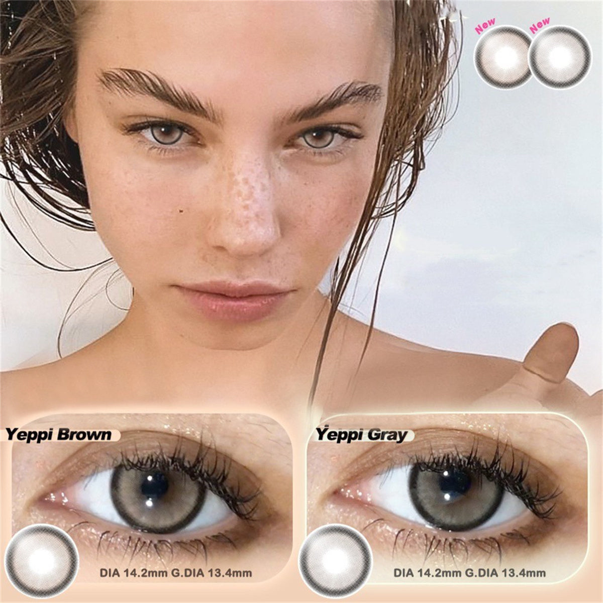 Morningcon Kim Rimi Colored Contact Lenses For Eyes Half Yearly 2pcs